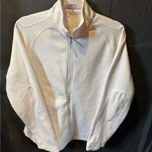 Nike Golf White Therma-Fit Zip Up Jacket Size Large